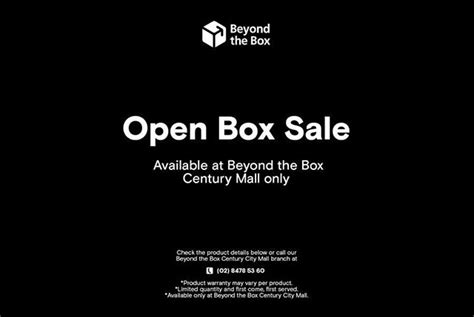 beyond the box glorietta|Beyond the Box Open Box Sale March 2022: Official Details .